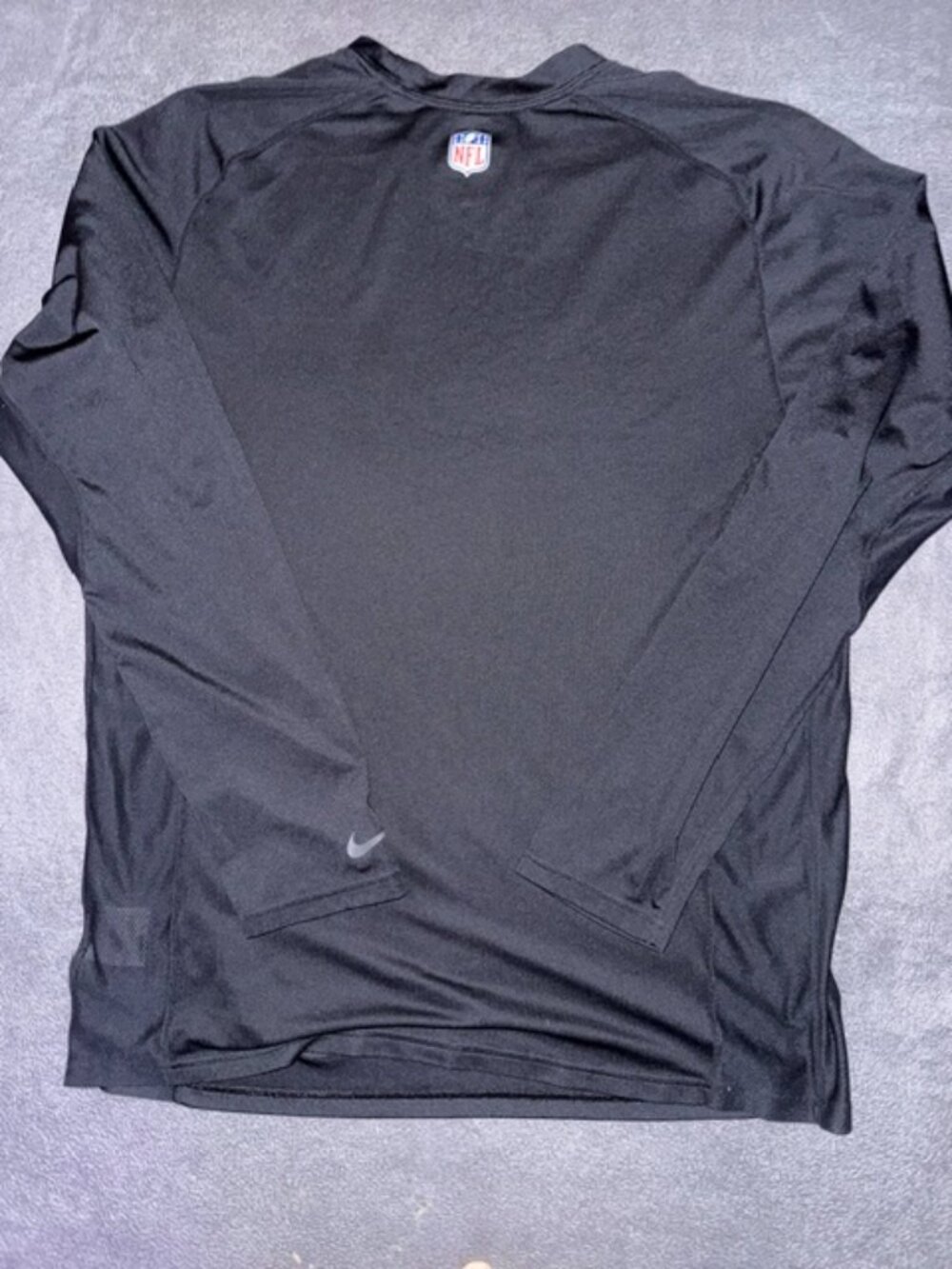 Nike Dri-FIT Mens Bengals XL Black Athletic NFL Performance Long Sleeve Shirt - Picture 3 of 3